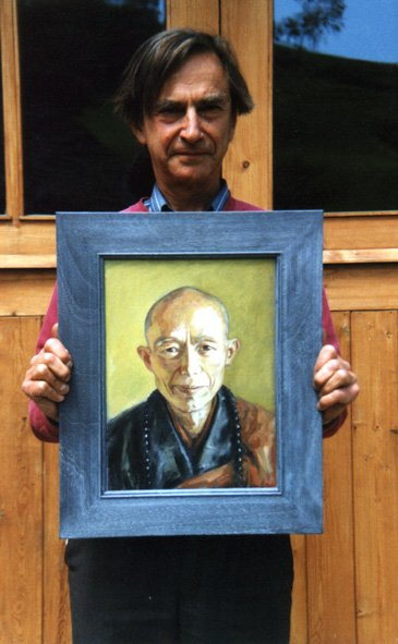 Джон Крук с портретом Шен Яня